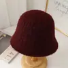 Nuevo Gorro de Punto de Color Sólido Estilo Coreano para Mujer, Invierno, Doble Cara, Versátil, Casual, Resistente al Frío, Cálido, Gorro de Pescador