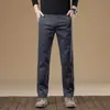 Roupas Masculinas Fengshe / 2026 Outono-Inverno Novo Algodão Stretch Versátil Leve Business Slim Reto Calças Casuais Calças Longas Masculinas
