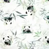 Tejido de algodón con estampado digital de jersey de clase A, tejido de algodón y lana con estampado de dibujos animados de los años 40, tejido de algodón de doble cara para bebé.