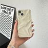 Funda plisada blanca leche para iPhone 15, resistente a caídas, para Apple 14Pro Max, para 13Pro, para mujer y 16Max
