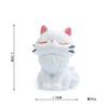 Gato de desenho animado coreano pequeno e fofo gato branco gato preto mão DIY figura de micro paisagem