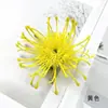 Flor Artificial de Plástico Crisântemo Perfurado com Agulha Flor Falsa DIY Flor Única Pequena Onagra Flor para Prendedor de Cabelo Adorno de Cabeça Kit de Material Adereço para Fotografia de Casa