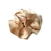 Goma para el pelo estilo coreano de satén de seda con bordes rizados para mujer, adecuada para peinados de moño, coletas bajas y accesorios para el cabello