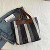 Bolso de mano de lona portátil de gran capacidad para mujer, bolso de hombro de alta gama, estilo estudiante, 2024