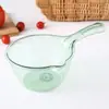 Cucharón de Cocina de Plástico Transparente para Bañar, Sacar Agua, Mango Largo Cuchara Creativa para Champú