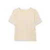 Ropa de Mujer de Estilo Europeo y Americano Nueva para Primavera y Verano 2026, Color Sólido, Tacto Suave, Cuello Redondo, Manga Corta, Tejido de Punto, Color Sólido, Simple y Versátil