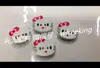 Suministro al por mayor Botones Pintados Botones de Dibujos Animados Gato KT Accesorios para Ropa Suéter Sombrero DIY Botones de Madera