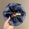 Scrunchie de malha grande estilo coreano para mulheres, acessório de cabelo estilo preguiçoso vintage, elástico para coque, enfeite de cabelo