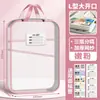 Bolsa de clasificación de materias tipo L, bolsa transparente para documentos, cremallera, bolsa de malla tridimensional, bolso de mano, bolsa para llevar libros para estudiantes