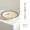 Juego de Té Cerámico para el Hogar Estilo Dinastías Tang y Song con Patrón de Mariposa Blanco, Azul y Dorado, Incluyendo Tetera, Gaiwan, Soporte para Tetera, Taza de Maestro, Taza de Té y Taza de Degustación