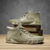 Zapatos de Hombre Pulpo Transfronterizos Botas Martin de Caña Alta Populares Transfronterizas Botines Casuales para Hombre Otoño e Invierno Zapatos de Zorro