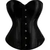 Corsé de Imitación de Seda Transfronterizo Europeo y Americano con Soporte de Varilla de Acero Control de Abdomen Moldeador Corporal Ropa Interior Capa Base para Vestido de Novia Corsé Moldeador Corporal