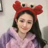 Linda Diadema de Peluche de Dibujos Animados para Mujer en Otoño e Invierno Lavado de Cara Impermeable Antideslizante Diadema Celebridad de Internet 2025 Nuevo Paquete de Cabello Accesorios para el Cabello