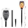 Lámpara de antorcha decorativa de paisaje para patio exterior, impermeable, retro, simulación de llama dinámica solar transfronteriza, 12 LEDs
