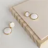 Pendientes Redondos de Esmalte de Color Caramelo Estilo Coreano Personalizados Joyería Transfronteriza Moda Versátil Dulce Temperamento Pendientes de Otoño e Invierno para Mujer