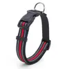 Collar para Perro con Anilla en D y Tiras Reflectantes Bidireccionales, Ajustable, Nailon, Resistente al Desgaste, Adecuado para Perros Grandes y Pequeños