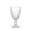 Nuevo Patrón Vertical con Vidrio de Vino Tinto Phnom Penh con Relieve de Diamantes con Base Taza de Jugo Boda Fiesta Vidrio de Vino