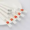 Cinco pares diez pares palillos de cerámica no son fáciles de moho para el hogar anti-moho anti-humedad antideslizantes de porcelana palillos palillos nuevos