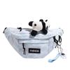 Japonês ins bolsa de cintura simples all-match homens e mulheres workwear crossbody saco peito estudante universitário grande capacidade casual urso cintura bolsa