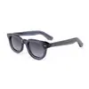 Novos Óculos de Sol Acetato com Armação Redonda, Óculos de Sol Polarizados Versáteis da Moda Europeia e Americana, Óculos de Sol Casuais Tendência Personalizados