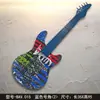 Decoração de Guitarra de Ferro Retrô Pendurada na Parede Criativa para Casa Quarto Bar Restaurante Modelo de Instrumento Musical Pingente Parede Metabo