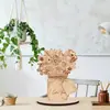 Productos Nuevos Transfronterizos Día de la Madre Bricolaje Hecho a Mano Virutas de Madera Marcado Láser Artesanías de Madera Adornos de Mesa para Fiesta En Stock