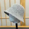 Sombreros de Otoño e Invierno para Mujer Nuevo Estilo Coreano Sombrero de Pescador Tejido para Mujer Otoño e Invierno Estilo Calle Versátil Se Puede Atar Cola de Caballo Sombrero de Copa de Lana para Mujer