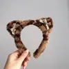 Nova Tiara de Coração de Amor Tiara de Orelha de Gato Estampa de Leopardo Tiara Sexy para o Dia dos Namorados Grampo de Cabelo para Lavar o Rosto Acessório de Cabelo para Festa