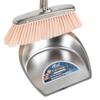 Recogedor de polvo de acero inoxidable integrado forma recogedor escoba juego pala para basura individual para exteriores barrer basura cubo de cenizas juego
