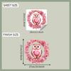 Fun-m304 día de san valentín corona de amor búho pegatinas para baño inodoro pegatinas para embellecer el hogar venta al por mayor