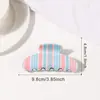Presilhas de Cabelo Listradas Coloridas, Grampos para Rabo de Cavalo, Presilhas Tubarão, Acessórios de Cabelo, Presilhas de Cabelo, Acessórios de Cabelo da Moda Atacado do Fabricante