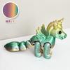 Adornos de Escritorio 3D Transfronterizos Impresos con Modelos de Ponis Multicolor con Articulaciones Móviles, Juguetes Transformables Hechos a Mano de Venta Caliente al por Mayor