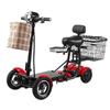 Scooter eléctrico plegable de cuatro ruedas y doble tracción unisex para ancianos para caminar, coche de batería para ir de compras, coche eléctrico transfronterizo