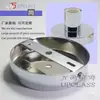 Base de Base Única para Lustre/Placa Redonda para Teto/Base para Luminária de Parede/Chassi com Borda Reta na Cor Cromada Prata Luminárias Acessórios para DIY
