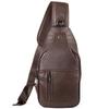 Marent homens genuíno saco peito de couro moda all-match top camada cowhide bolsa de ombro esportes crossbody bag atacado