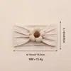 Europa y Estados Unidos accesorios para el cabello nuevos transfronterizos para niños banda para el cabello de algodón para bebé con flor de cinco pétalos diadema de nailon elástica suave para bebé