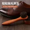 Cepillo vintage de crin de caballo para zapatos de cuero, cerdas suaves que no dañan los zapatos, para limpiar, pulir y dar brillo. Pulidor de zapatos de cuero Gallo de Oro, removedor de polvo y aceite de mantenimiento