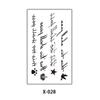 Pegatinas de tatuaje pequeñas y frescas, directas de fábrica, nuevas, de alto sentido, con letras en inglés, pegatinas de tatuaje personalizadas de figuras pequeñas