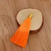 Anel de puxar 8cm fio dourado chapéu canelado borla borla marcador de página pingente sachê diy sachê borla leque borla