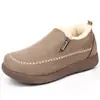 Botas de Nieve Cálidas de un Paso Invierno 2026 Transfronterizas Aterciopeladas Engrosadas Felpa Algodón Imitación Gamuza Zapatos de Algodón para Personas de Mediana Edad y Mayores