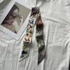 Pañuelo de Seda Sarga para Atar Bolsas, Pañuelo de Seda Pequeño Original, Diseños como Nubes, 100% Seda de Morera, Goma para el Cabello de Seda Genuina, Cinta