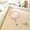 Pulsera de Flor de Lirio del Valle Súper Popular para Mujer Ins Trendy Mejor Amiga Estilo Antiguo Pulsera Dulce Estudiante Simple Versátil Joyería para Mano