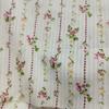 Tela Jacquard de Algodón Puro en Stock, Tela Estampada Festiva Rayada de Algodón Puro, Tela Floral Pequeña para Ropa Infantil, Ropa de Mujer y Accesorios para el Cabello