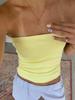 Top corto informal sin mangas con cuello, estilo dulce y atractivo, estilo europeo y americano, para mujer, sin tirantes, de color liso, nuevo, para mujer.