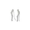 Pendientes de circonita con forma de estrella de moda de estilo coreano 2023, nuevos pendientes de diamantes de moda, pendientes de plata esterlina, diseño de nicho avanzado