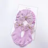 Conjunto de gorro para bebé europeo y americano con foto de luna llena de cien días, calcetines antideslizantes para recién nacidos, accesorios para el cabello de princesa