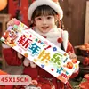 Decoraciones de Año Nuevo Nuevas, Día de Año Nuevo, Nochevieja, Feliz Año Nuevo, Pancartas de Mano, Accesorios para Fotos de Niños de Jardín de Infancia