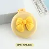 Pente dobrável estilo creme com almofada de ar e espelho para festa estudantil, pente fofo e portátil com bolsa de ar para viagens, pequeno pente doméstico