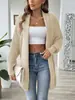 Amazon 2026 Novo Estilo Comércio Exterior Roupas Femininas Simples Temperamento Versátil Cardigan de Tricô Solto Top Multicolorido