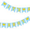 Venda Quente na Amazon Revelação de Sexo Meninos e Meninas Layout de Cena para Festa de Aniversário Bandeira para Decoração do Dia das Crianças